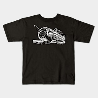 Retro plane Kids T-Shirt